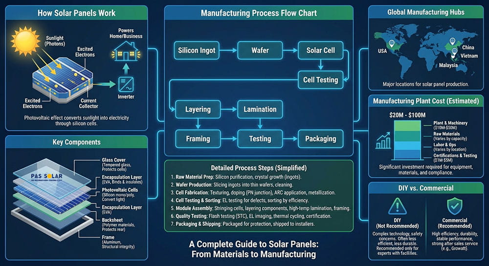 How solar panels are made 