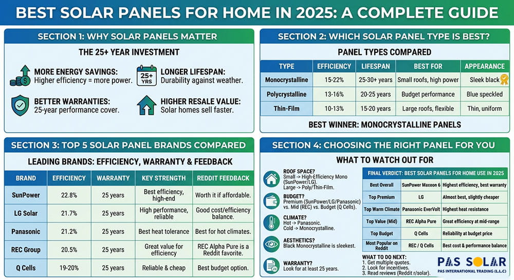 What are the best solar panels for home