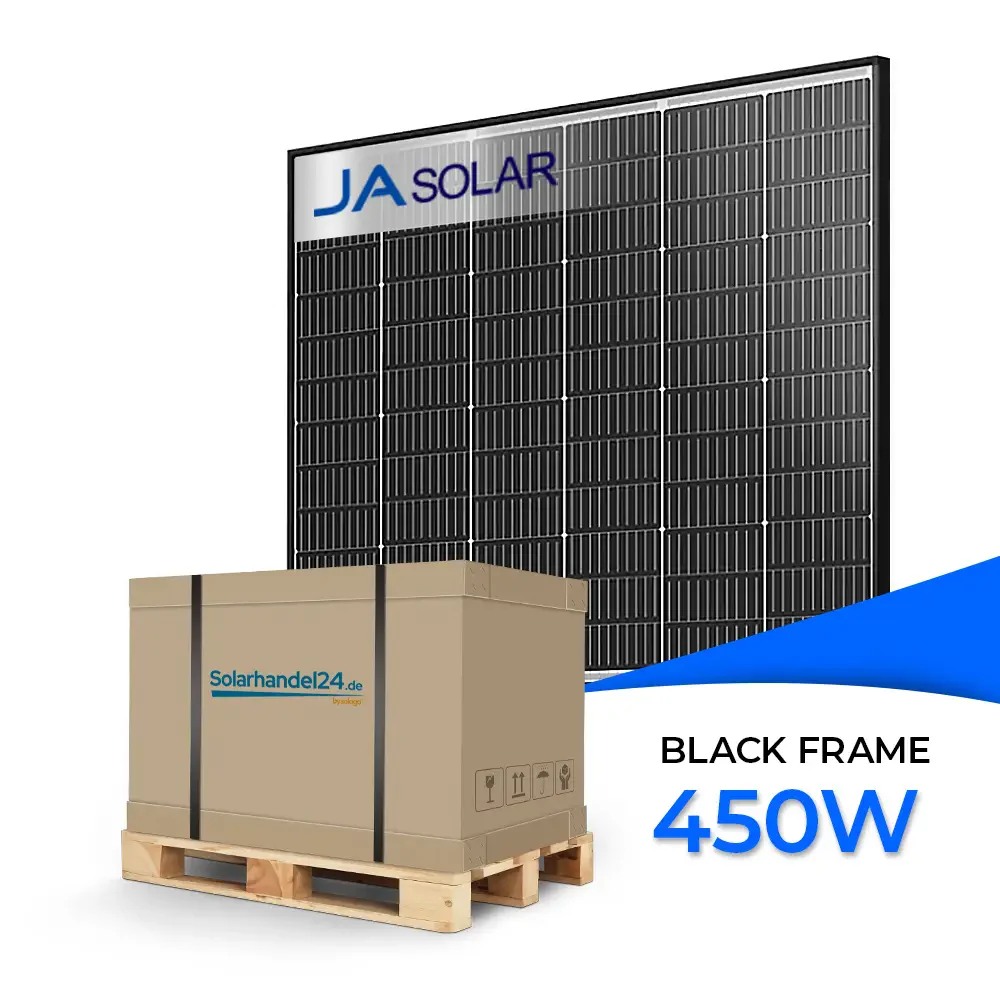 Ja Solar 450W Bifazial Glas-Glas Black Frame JAM54D40-LB - Palettenpreis