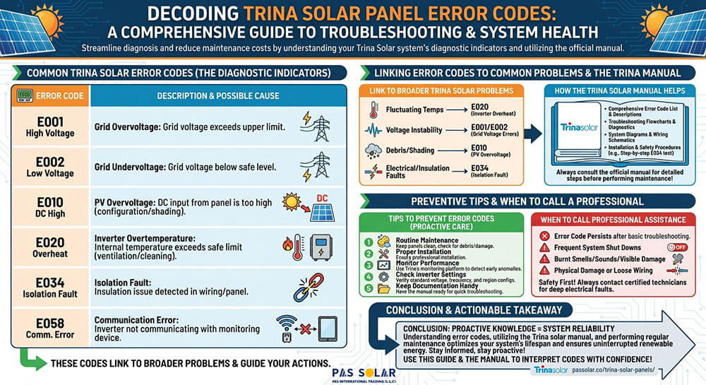 Trina solar panel error codes