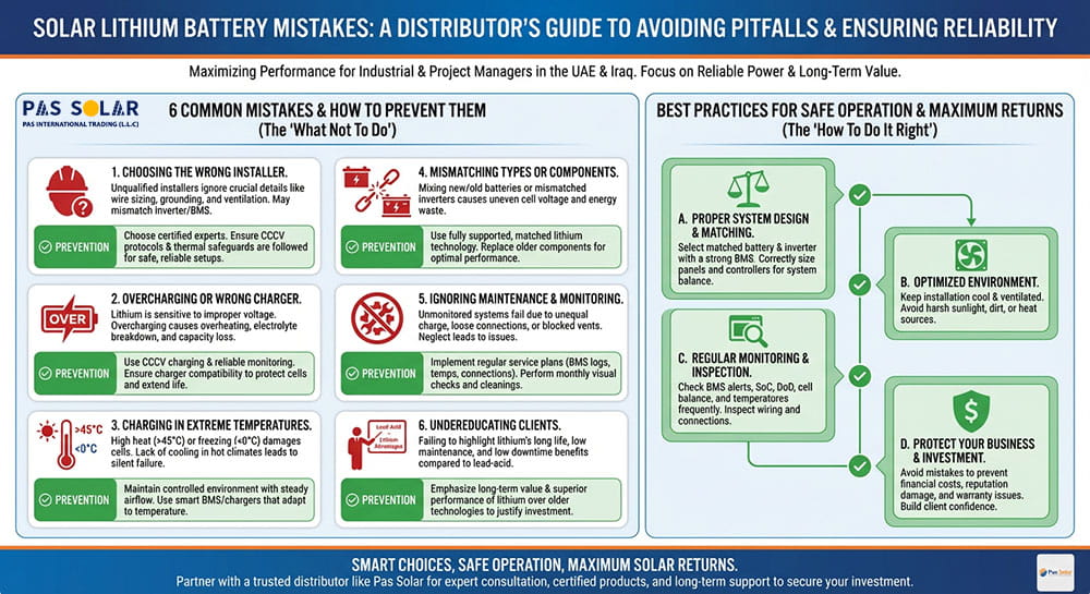 Common Mistakes to Avoid When Using Solar Lithium Batteries
