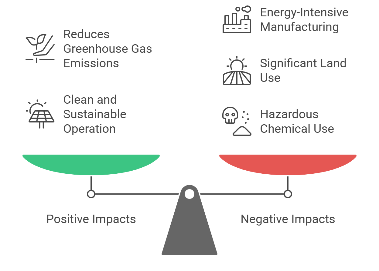 Positive and Negative Impacts of Solar Energy on the Environment
