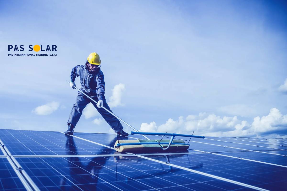 clean JA Solar panels