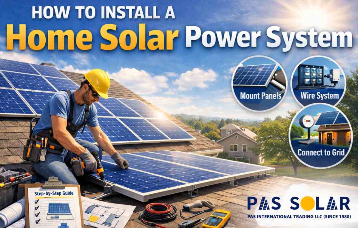 How to install a home solar power system?