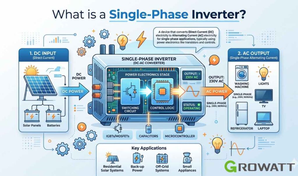 Difference Between Single Phase and Three Phase Solar Inverter