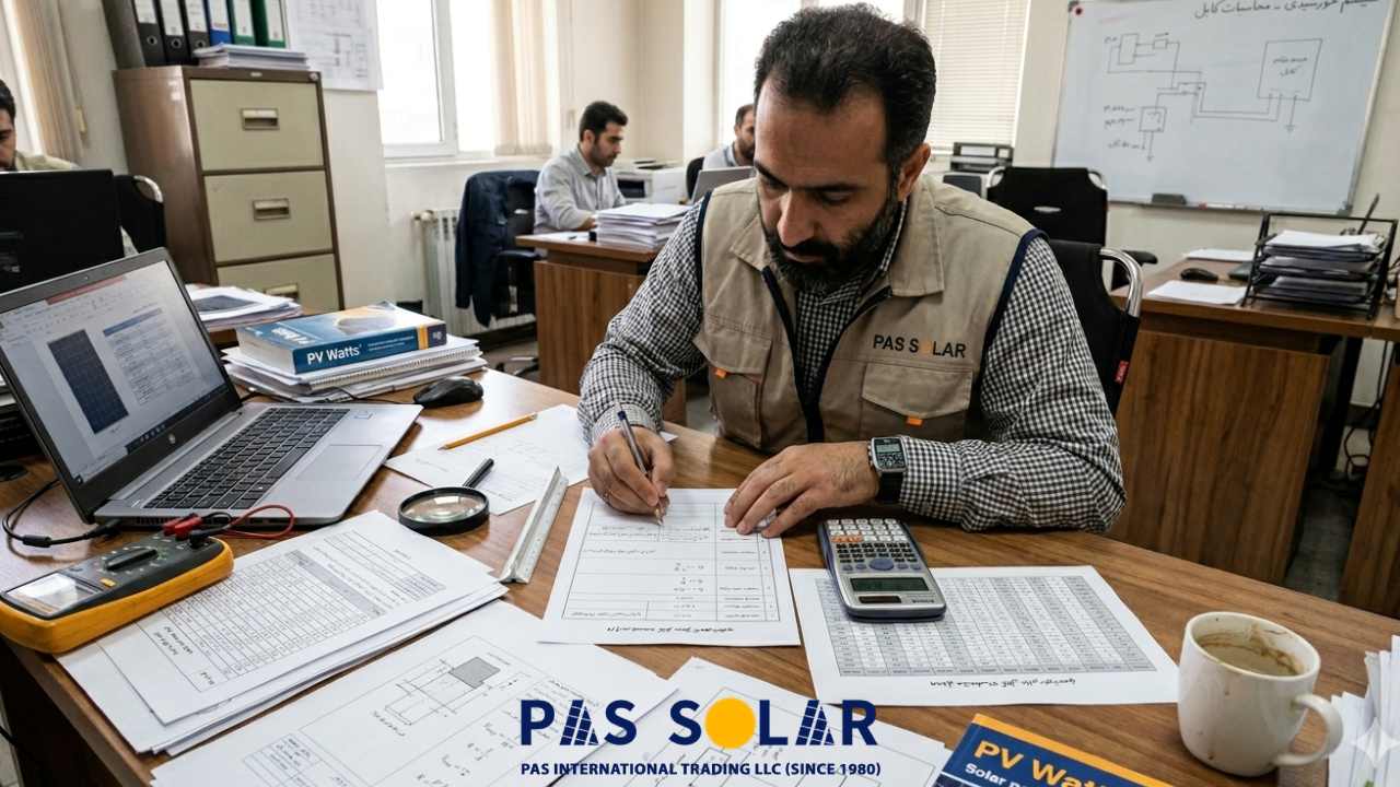 Manual Solar Cable Size Calculation Process