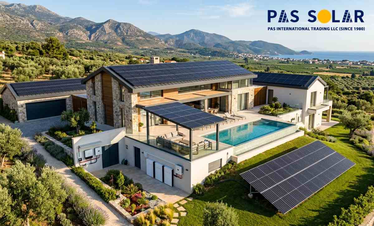 What is the best solar system for a villa project?