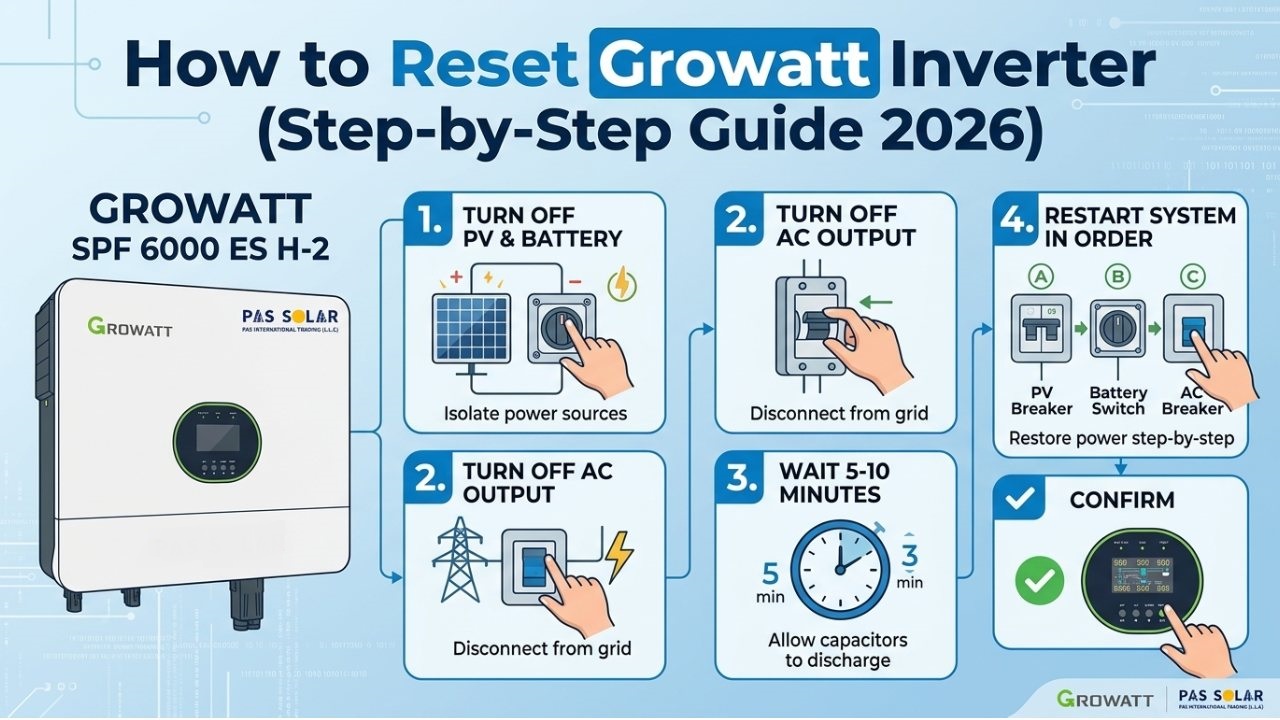 How to Reset Growatt Inverter (Step-by-Step Guide 2026)
