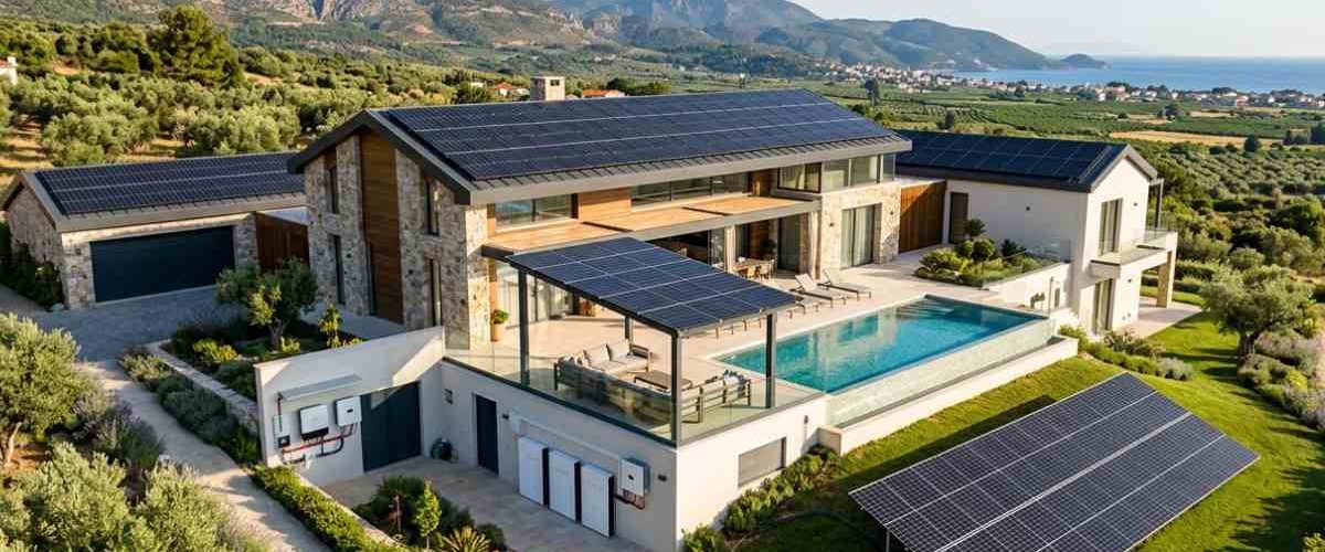 What is the best solar system for a villa project?